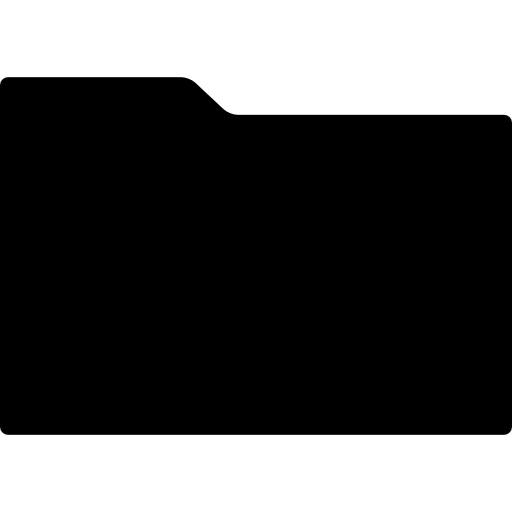 폴더 블랙 모양  icon