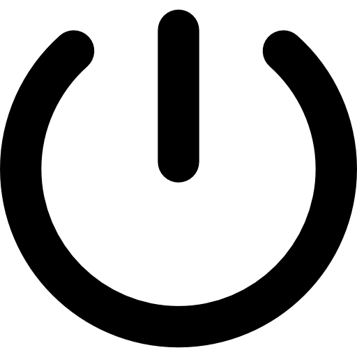 On power symbol  icon