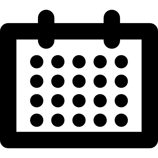 calendário mensal  Ícone