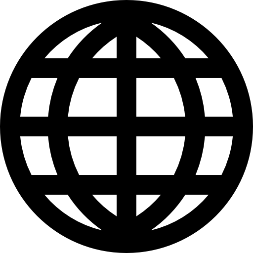 earth グリッドのグローバル インターフェイス シンボル  icon