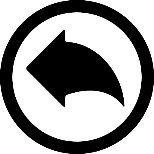 Left arrow in a circle  icon
