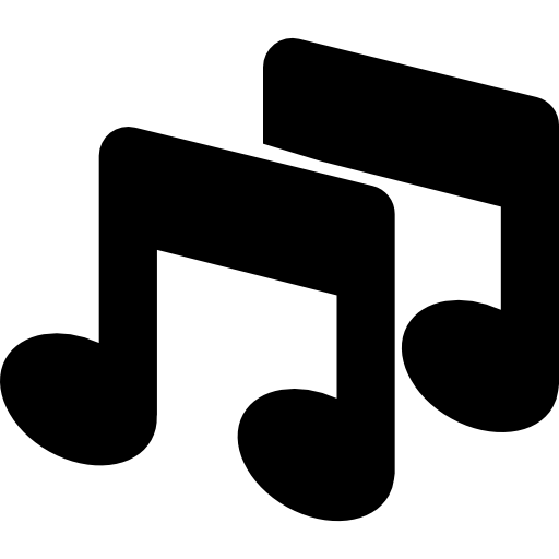 Знак музыкальных нот  иконка