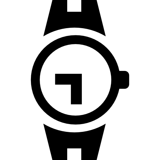 ferramenta de relógio de pulso de formato circular  Ícone
