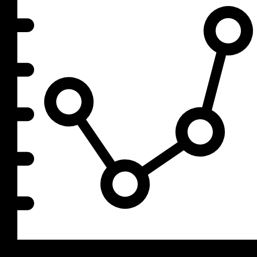 통계 비즈니스 그래픽 기호  icon