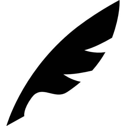 斜め位置の羽のシルエット  icon