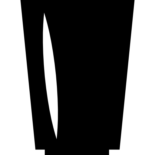 outil à boire en verre noir  Icône