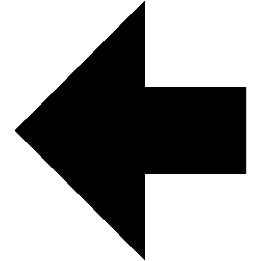 Left black arrow  icon