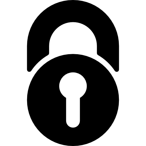 symbol kłódki dla interfejsu blokady  ikona