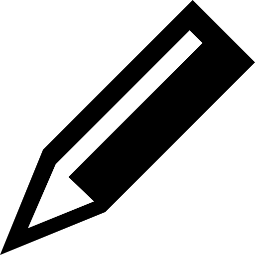 strumento matita in diagonale  icona