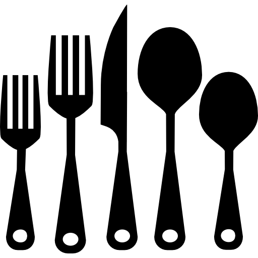 zestaw kuchenny sztućców  ikona