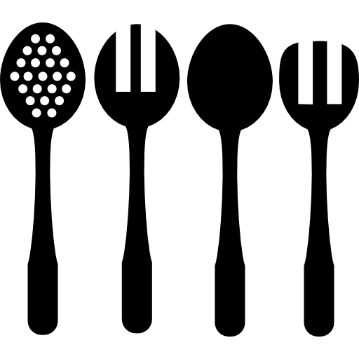 Łyżki i widelce kuchnia  ikona
