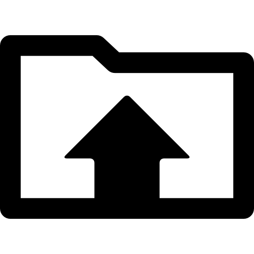 アップロードフォルダーインターフェースシンボル  icon