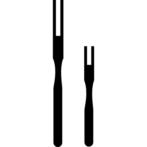 tenedores para carne  icono