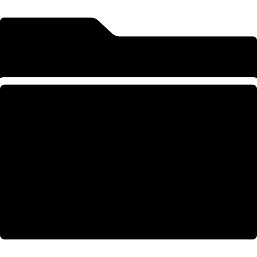 インターフェイスの黒いフォルダー シンボル  icon