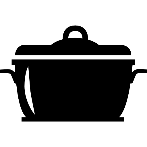 Cooking pot with cover  icon
