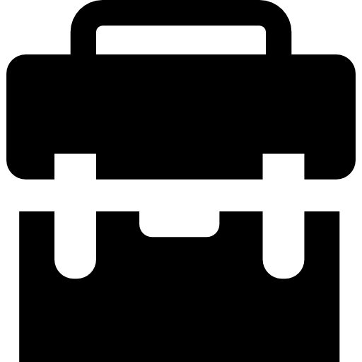 schwarzer koffer  icon