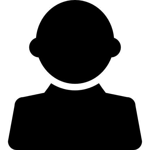 czarny męski kształt użytkownika  ikona
