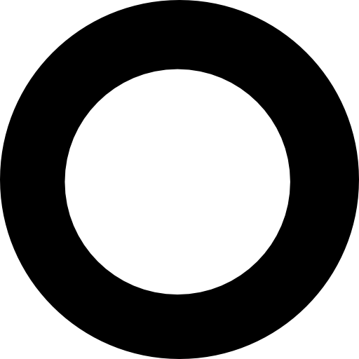 cercle grossier de la plaque  Icône