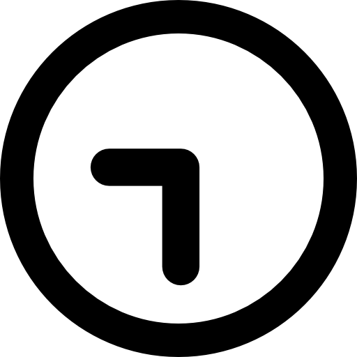 circulaire klok  icoon