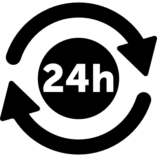 24 stunden symbol  icon