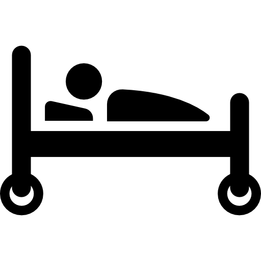 Illness on bed  icon