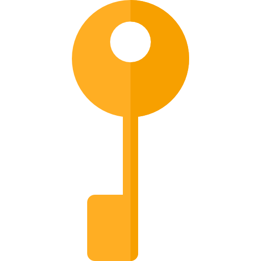 Key Basic Rounded Flat icon
