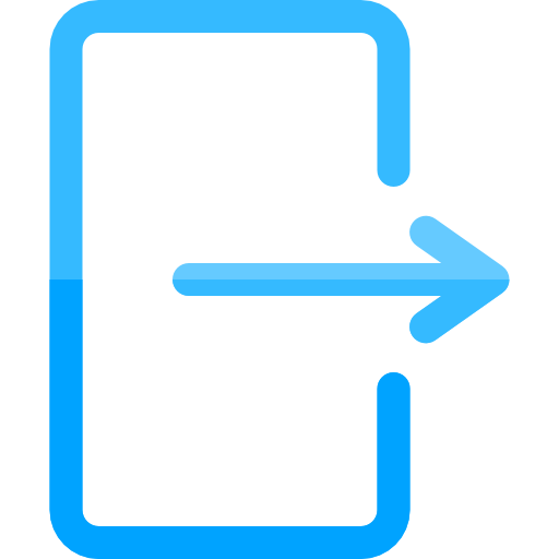 Logout Basic Rounded Flat icon