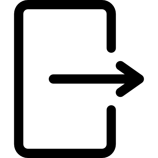 로그 아웃 Basic Rounded Lineal icon