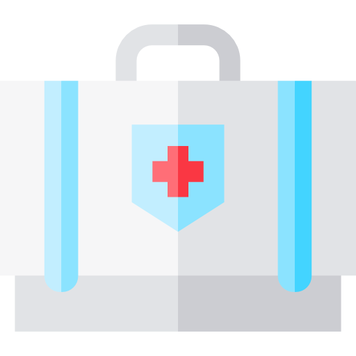 First aid kit Basic Straight Flat icon