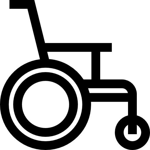 Wheelchair Basic Straight Lineal icon