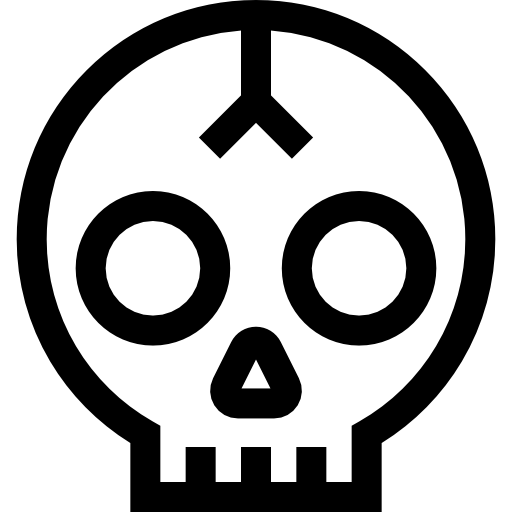 Skull Basic Straight Lineal icon