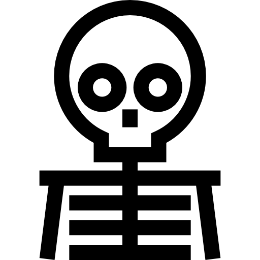 esqueleto Basic Straight Lineal Ícone