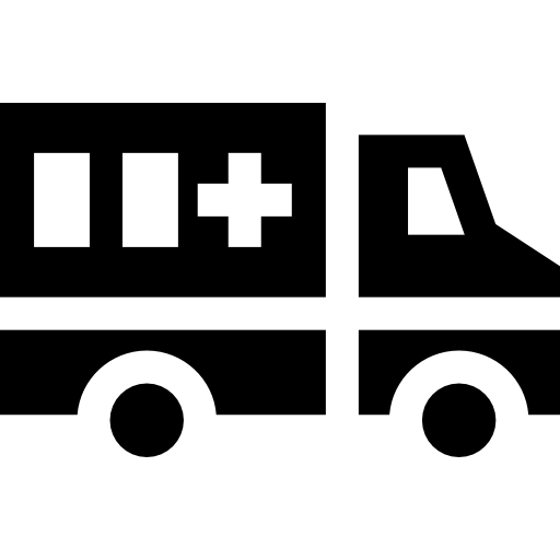 ambulance Basic Straight Filled Icône