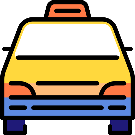táxi minivan Special Lineal color Ícone