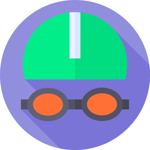 水泳 Flat Circular Flat icon