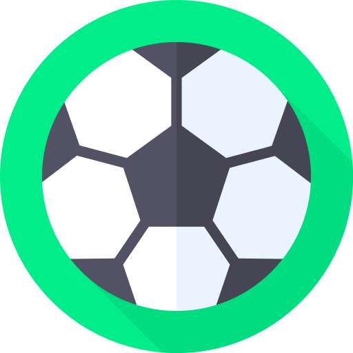 pallone da calcio Flat Circular Flat icona