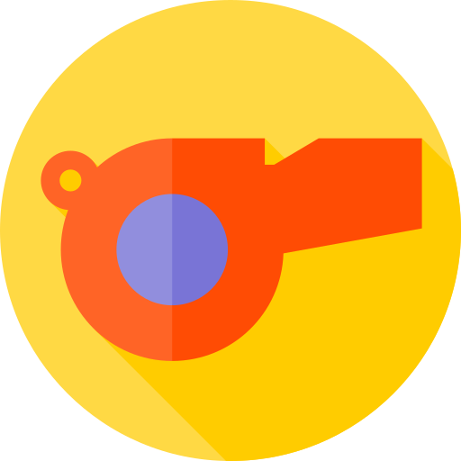 gwizdać Flat Circular Flat ikona