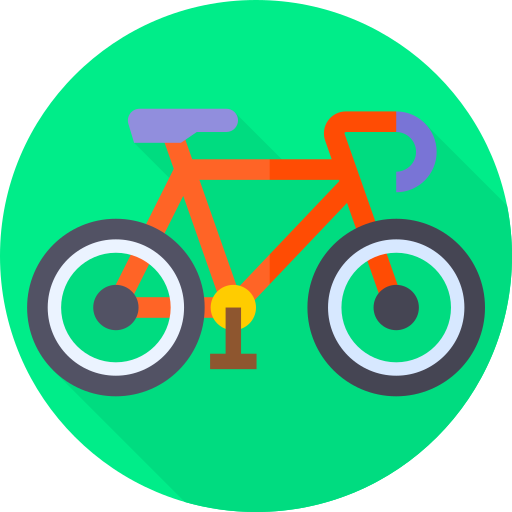 Катание на велосипеде Flat Circular Flat иконка