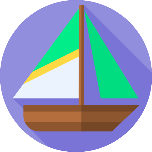 Yachting Flat Circular Flat icon