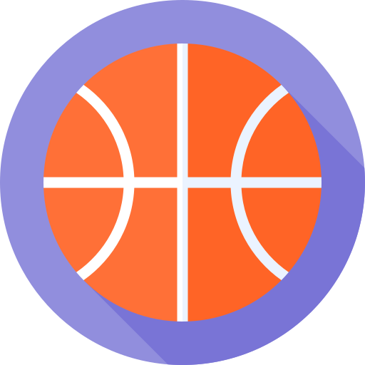 basquetebol Flat Circular Flat Ícone
