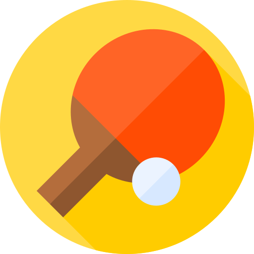 卓球 Flat Circular Flat icon