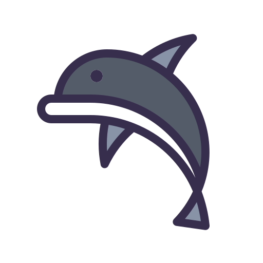 Dolphin Generic Outline Color icon