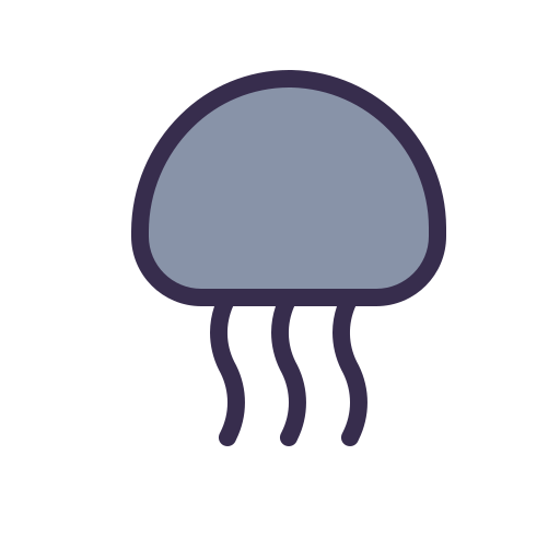 クラゲ Generic Outline Color icon