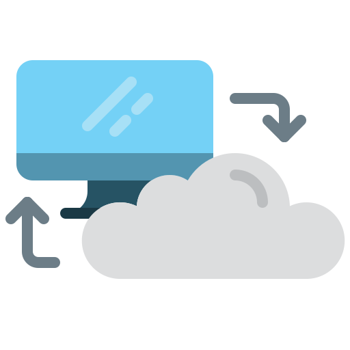 Cloud server Generic Flat icon