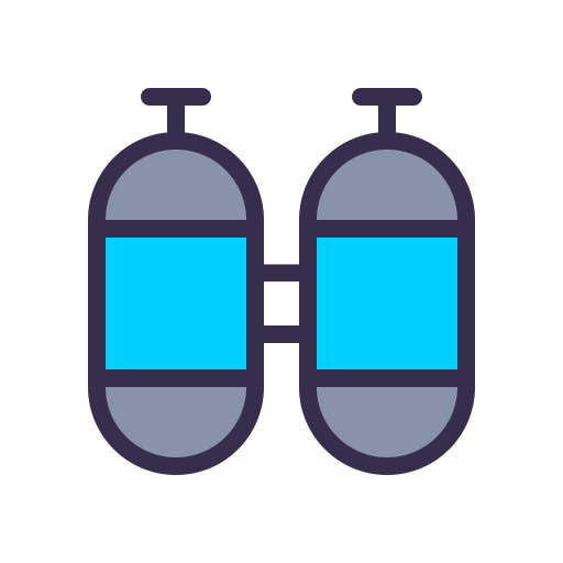 酸素タンク Generic Outline Color icon