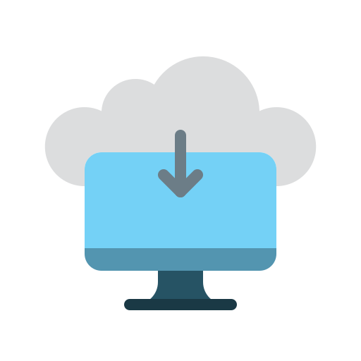 téléchargement sur le cloud Generic Flat Icône