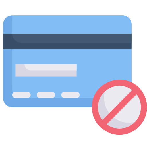keine kreditkarte Generic Flat icon