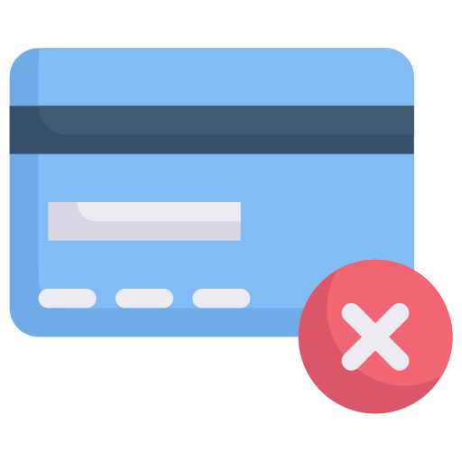 No credit card Generic Flat icon