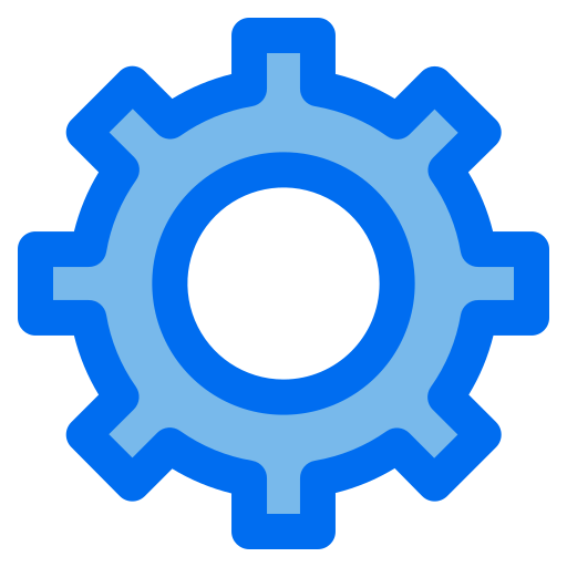 roue dentée Generic Blue Icône