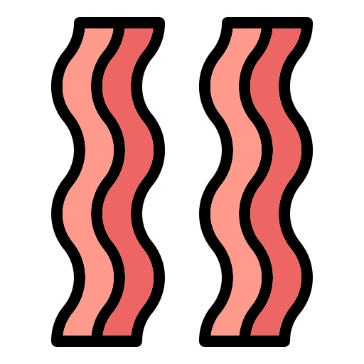 bacon Generic Outline Color Ícone